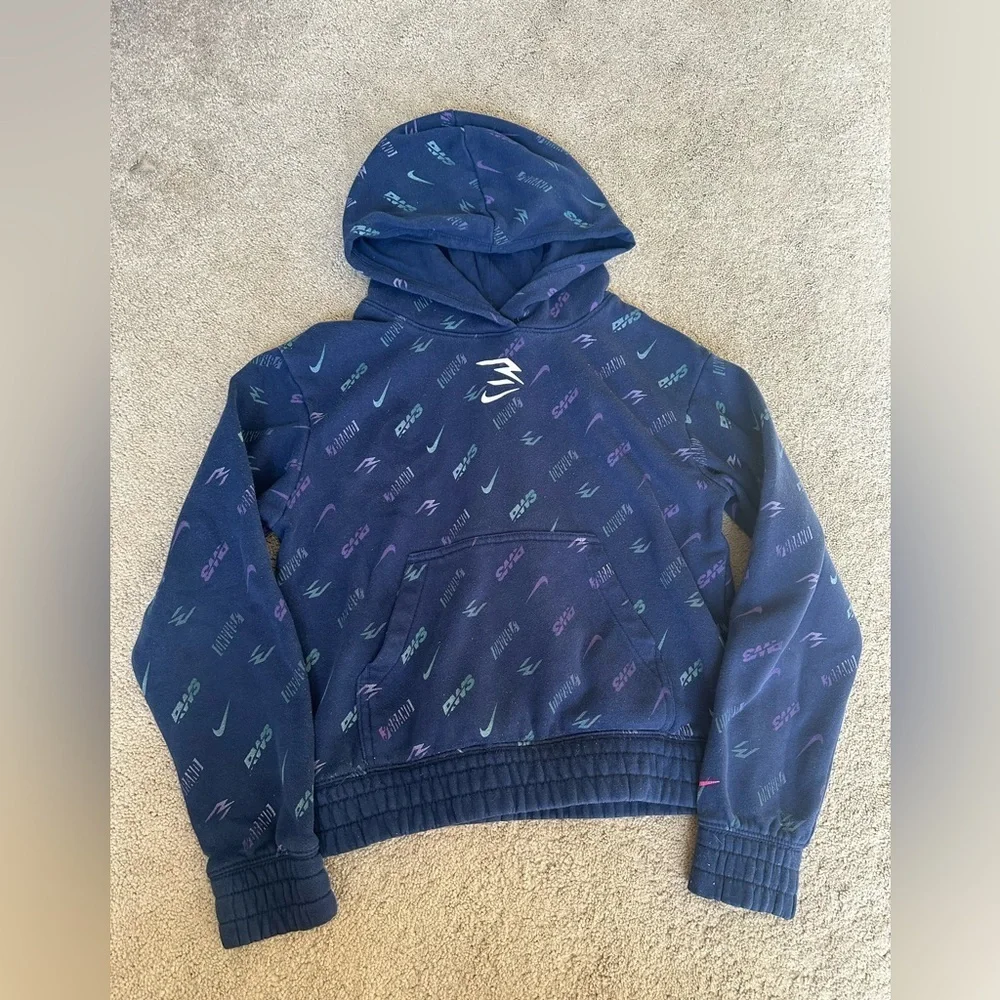 Girls Nike 3 Brand hoodie pullover yxl
